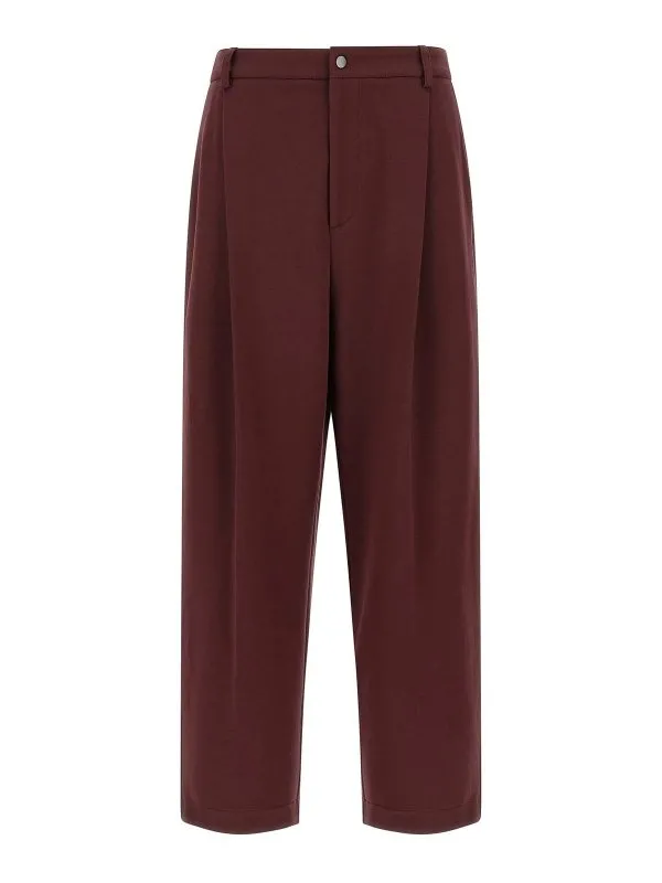 Brunello Cucinelli Pantalons De Sport - Rouge Brun | MP827SN799C7235