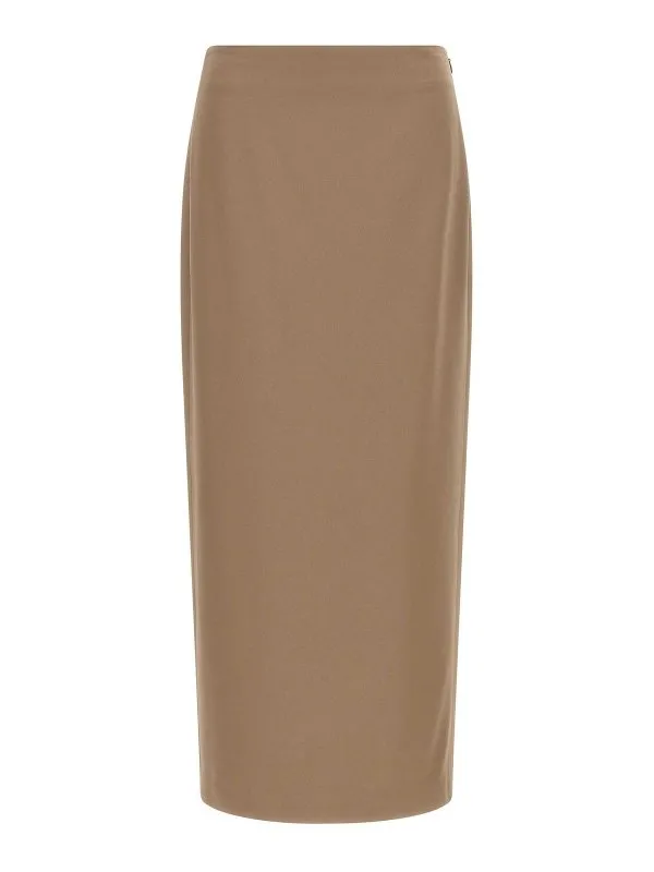 Brunello Cucinelli Jupe Longue - Beige - Beige | MPH38G3882C9609