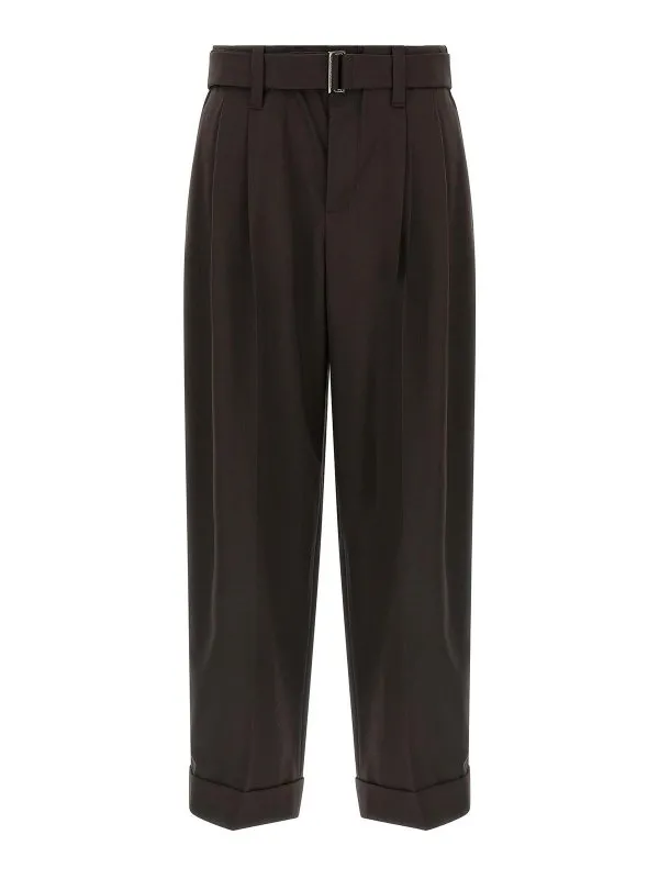 Brunello Cucinelli Pantalons Décontractés - Marron | MPW07P8995C019