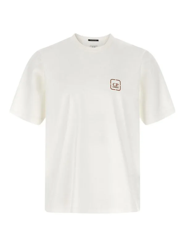 C.P. Company T-Shirt - Blanc - Blanc - Homme | 19CLTS054A006370W103