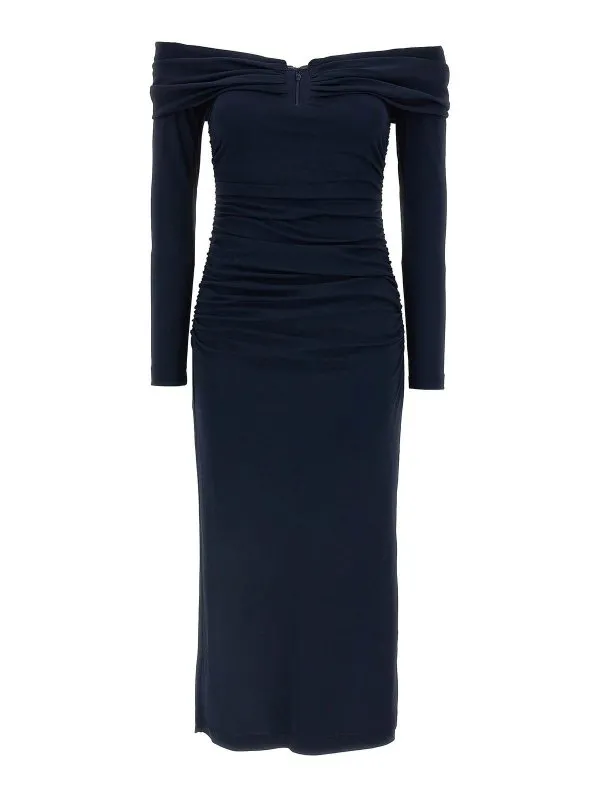 Carolina Herrera Robe Au Genou - Bleu - Bleu | P2515N501JRS493