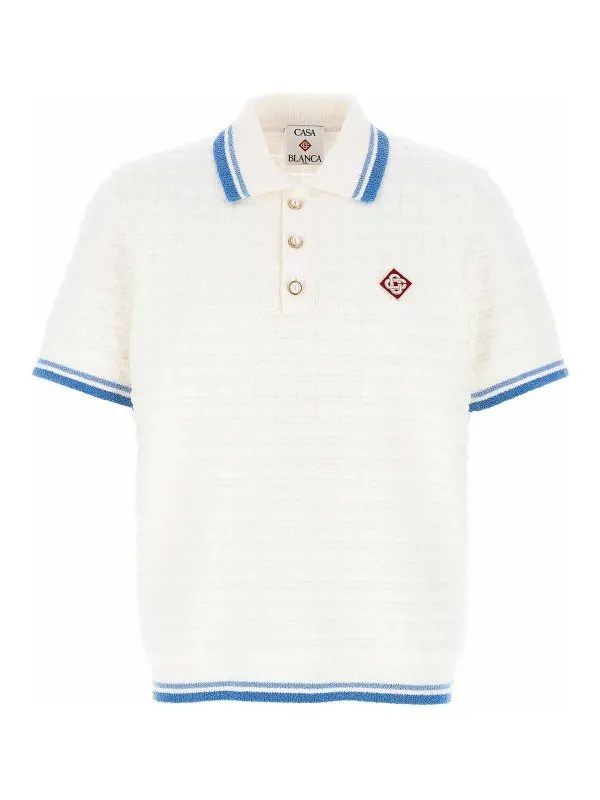 Casablanca Polo - Blanc - Blanc - Homme | MPF25KW99901