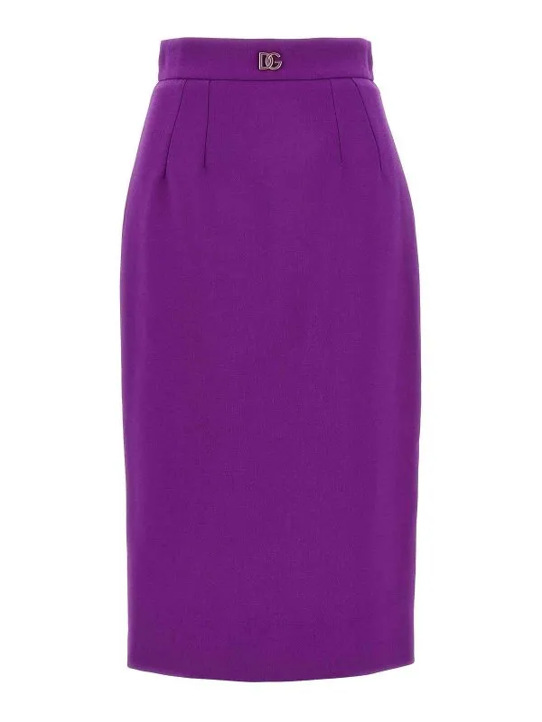 Dolce & Gabbana Jupe Midi - Violet - Violet | F4CJGTFU2L8F0571