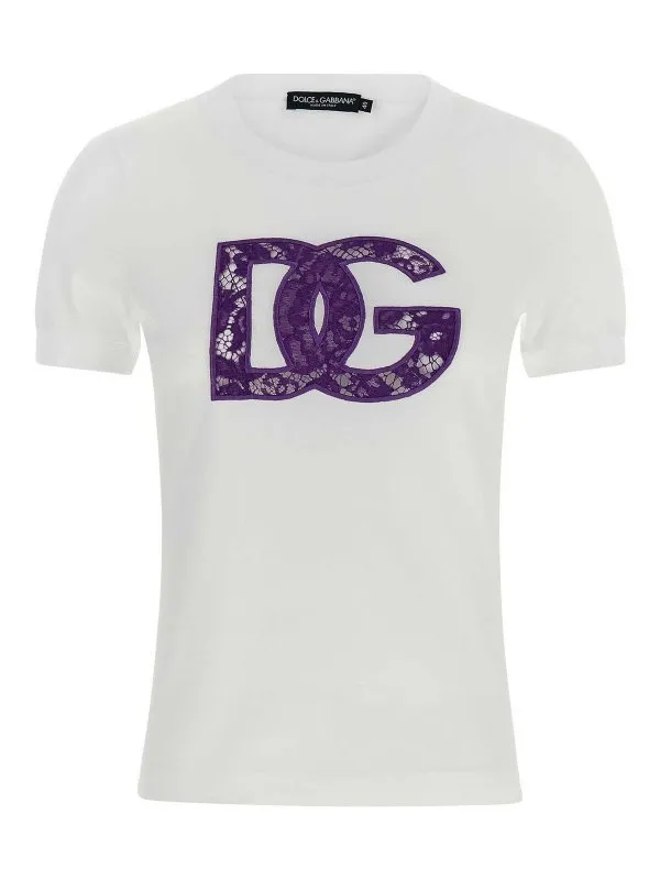 Dolce & Gabbana T-Shirt - Blanc - Blanc - Femme | F8V20ZGDC9VW0800