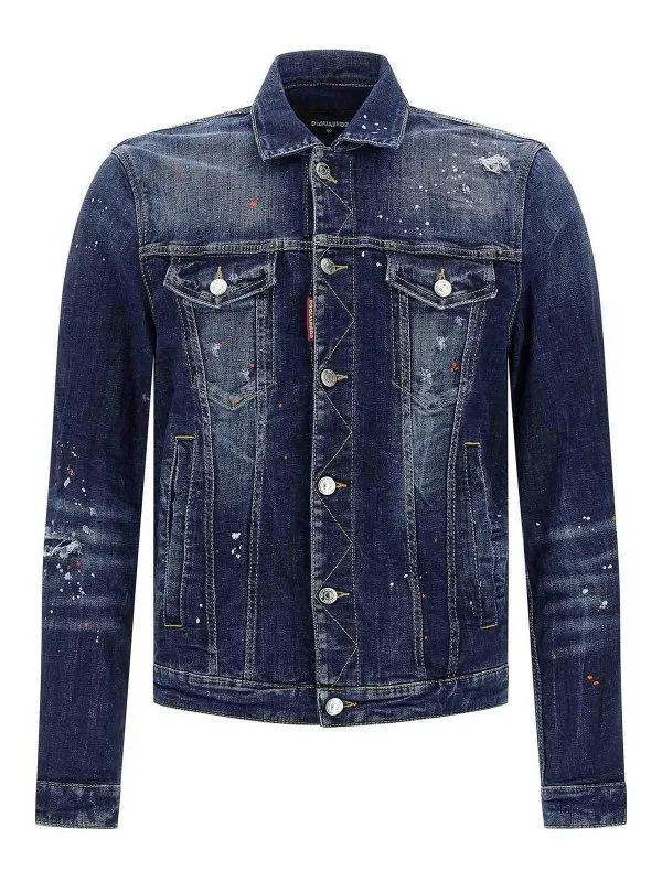 Dsquared2 Veste Casual - Bleu - Bleu - Homme | S74AM1601S30664470