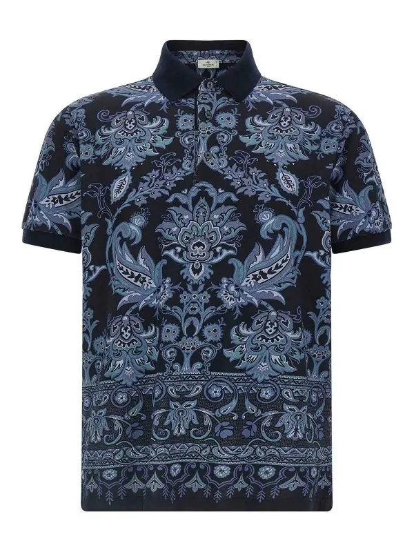 Etro Polo - Bleu - Bleu - Homme | MRMD0004AK945X0883 | thebs.com