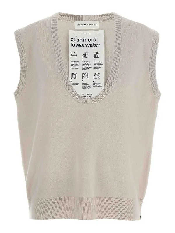Extreme Cashmere Gilet - Beige - Beige - Femme | N423LORDCHALK