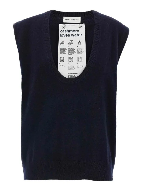 Extreme Cashmere Gilet - Bleu - Bleu - Femme | N423LORDNAVY