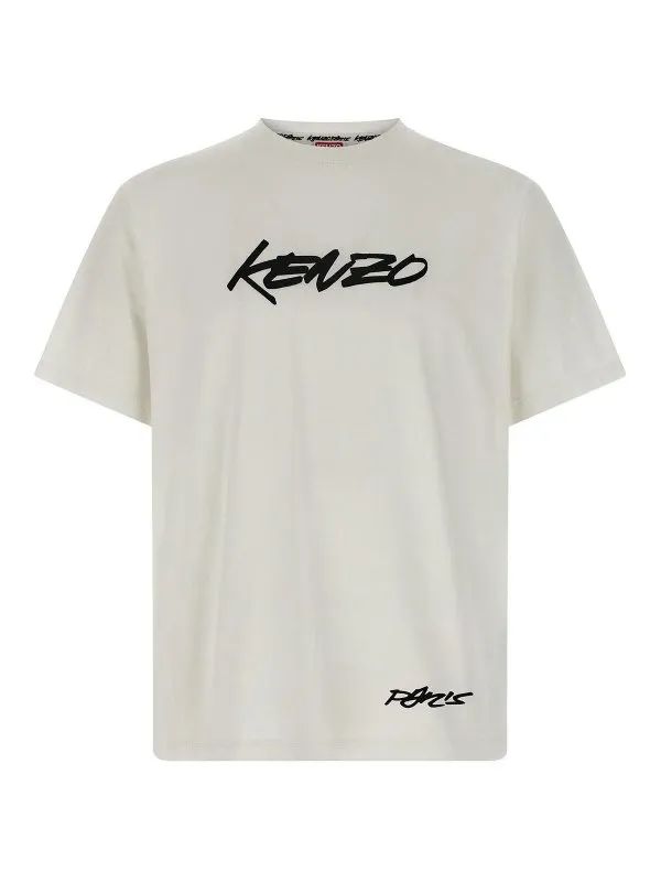 Kenzo T-Shirt - Blanc - Blanc - Homme | FF65TS2524SG02