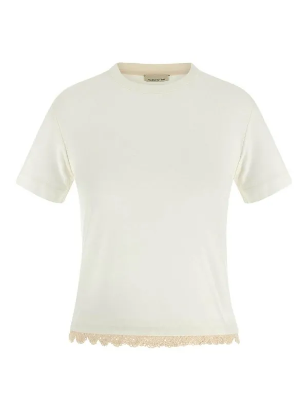 Magda Butrym T-Shirt - Blanc - Blanc - Femme | 204725CREAM