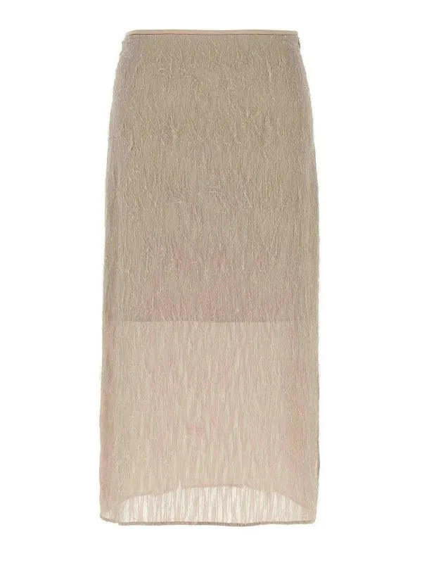 Peserico Jupe Midi - Gris - Gris - Femme | E0531204789944