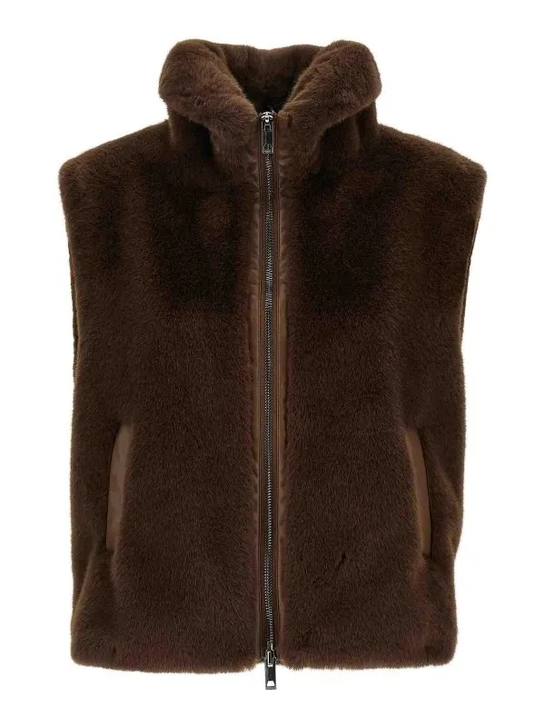 Pinko Gilet - Marron - Marron - Femme | 105107A2WNL74