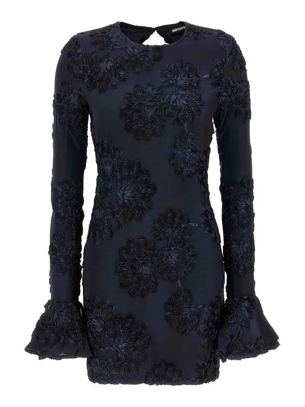 Rotate Birger Christensen Robe Au Genou - Bleu | 114218340340