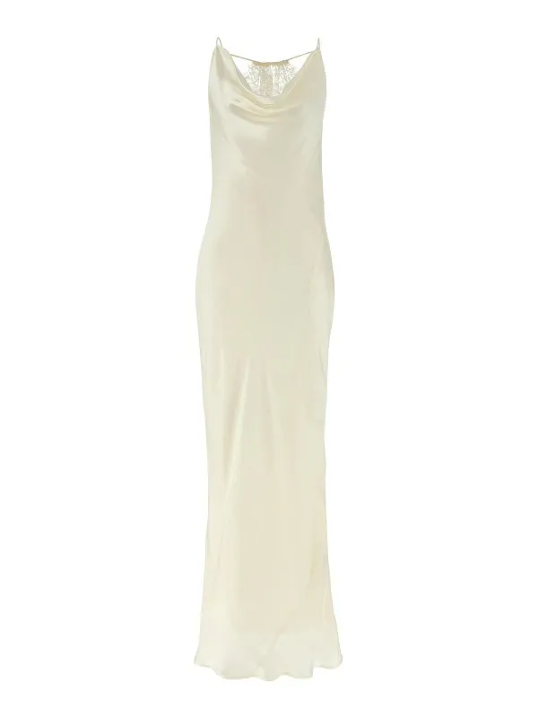 Rotate Birger Christensen Robe Au Genou - Blanc | 114234857857