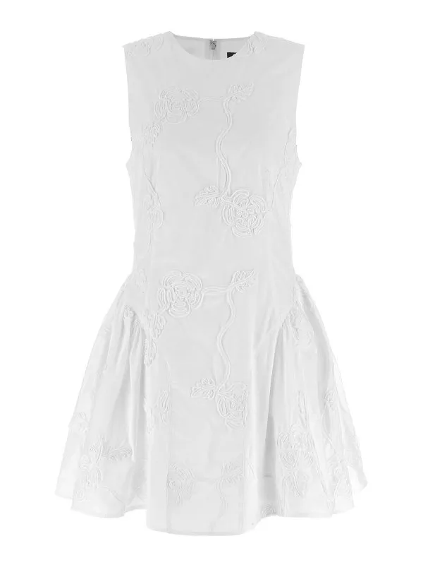 Rotate Birger Christensen Robe Au Genou - Blanc | 114296400400