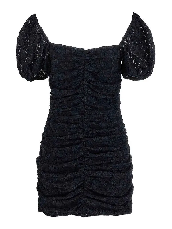 Rotate Birger Christensen Robe Au Genou - Bleu | 11436217251725