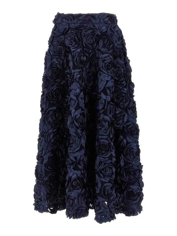 Rotate Birger Christensen Jupe Midi - Bleu - Bleu | 11502517251725