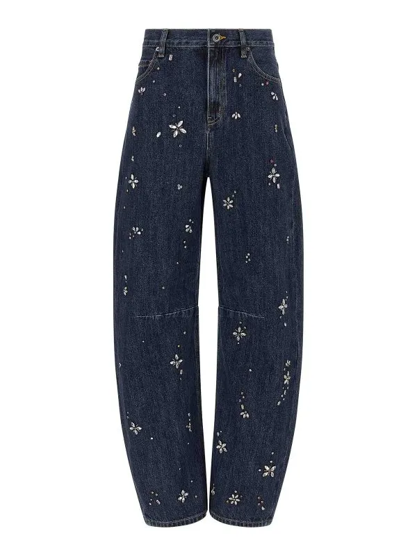 Self Portrait Jean Bootcut - Bleu - Bleu - Femme | AW25827PBL