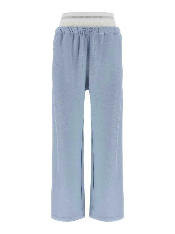T By Alexander Wang Pantalons De Sport - Bleu Clair | 4CC1244349458