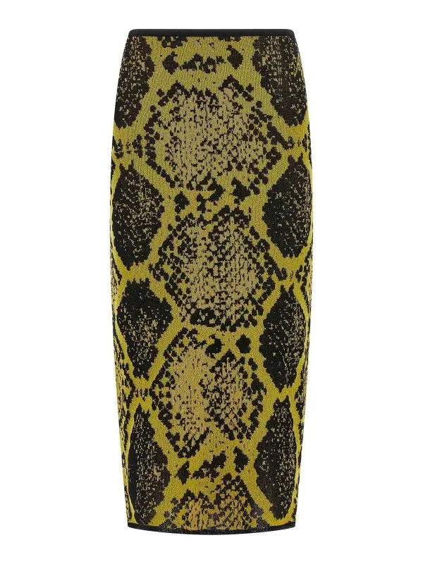 The Attico Jupe Midi - Jaune - Jaune - Femme | 251WCS00283227