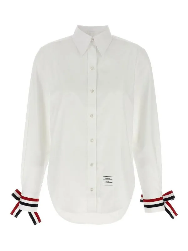 Thom Browne Chemise - Blanc - Blanc - Femme | FLL156A03113100