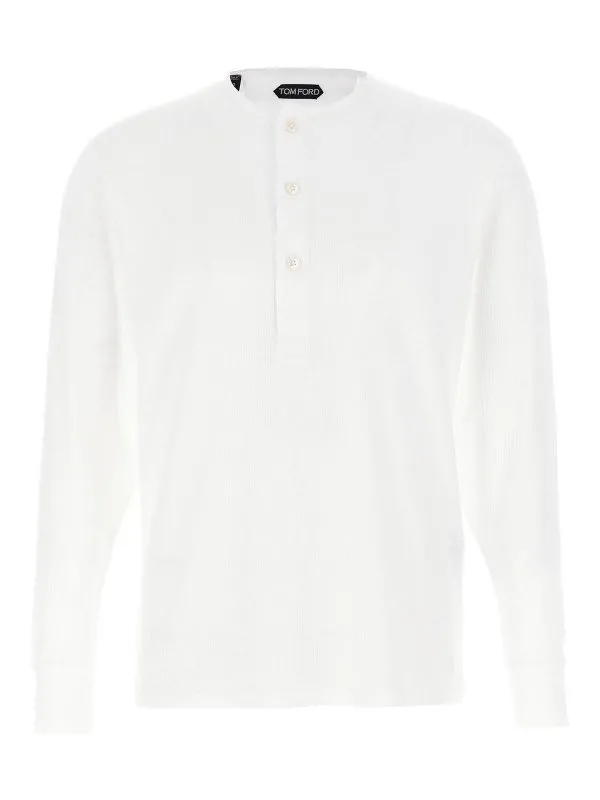 Tom Ford T-Shirt - Blanc - Blanc - Homme | JHL019JMC067AW002