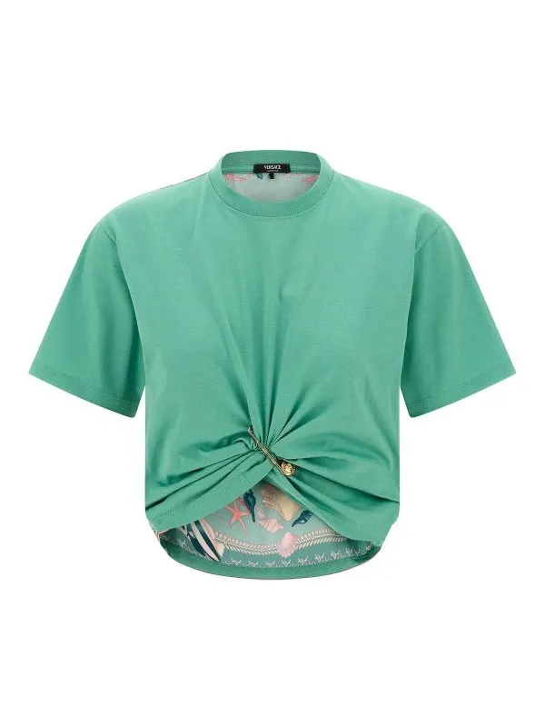 Versace T-Shirt - Vert - Vert - Femme | 10210991A154032GO80