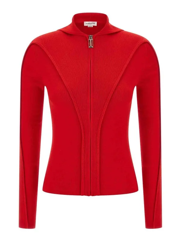 Victoria Beckham Cardigan - Rouge | 1325KTP006406ABRIGHTROSE