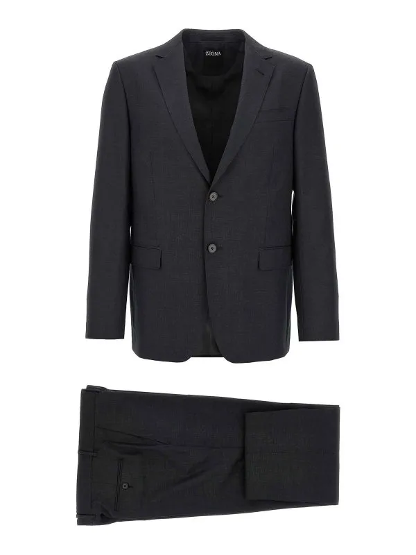 Zegna Robe Au Genou - Gris - Gris - Homme | 222709A228QCGN7R001