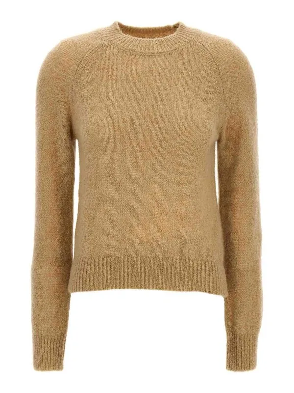 Dries Van Noten Pull Col Rond - Beige - Beige | 2420112259709E15