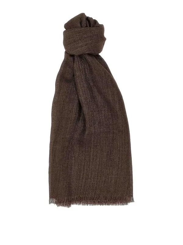 Brunello Cucinelli Écharpe - Marron - Marron | MSCDAR097C4211
