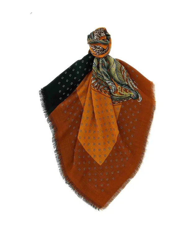 Ferragamo Étole - Multicolore - Multicolore | 785640VERDEMARRONE