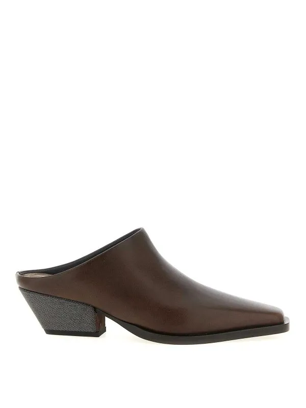 Brunello Cucinelli Mules - Marron - Marron | MZSLC3049PC9122
