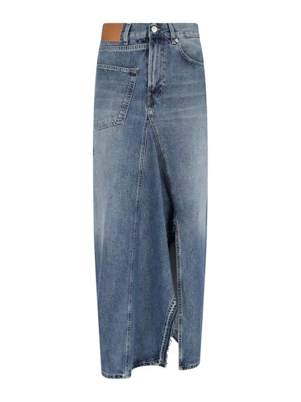 6397 Jupe Longue - Bleu - Bleu - Femme | NS106MVMEDIUMVINTAGE