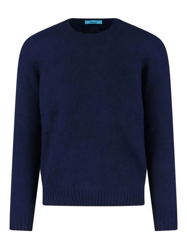 Drumohr Pull Col Bateau - Bleu - Bleu - Homme | D8W103GLO790
