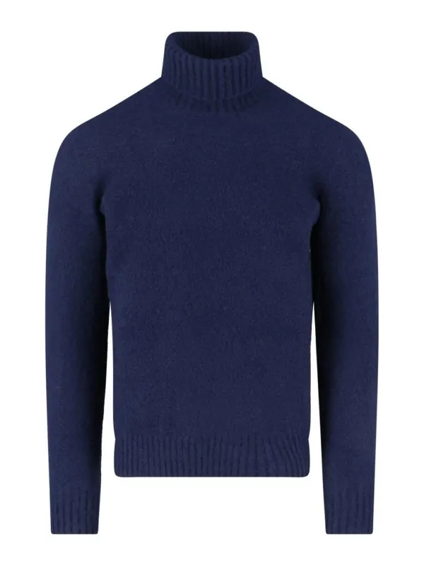 Drumohr Pull Col Bateau - Bleu - Bleu - Homme | D8W104GL790