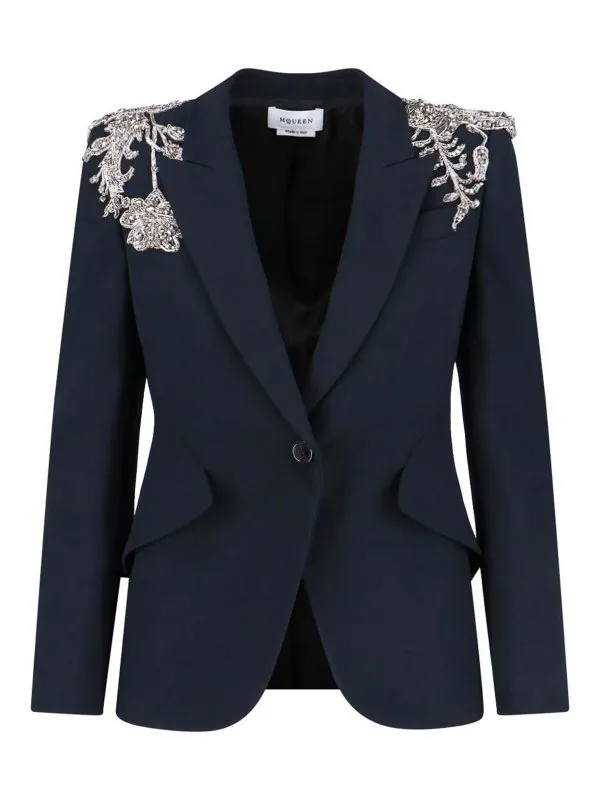 Alexander Mcqueen Blazer - Noir - Noir - Femme | 838654QEAAA1000