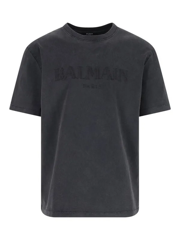 Balmain T-Shirt - Gris - Gris - Homme | FH1EG000BC72YGD