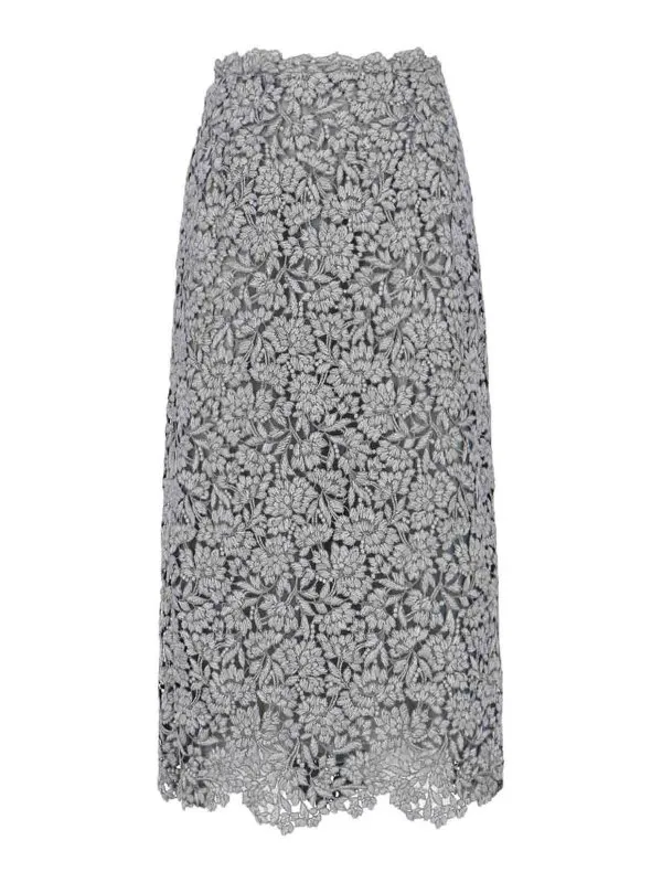 Ermanno Scervino Jupe Midi - Gris - Gris | D472O339UYO75102