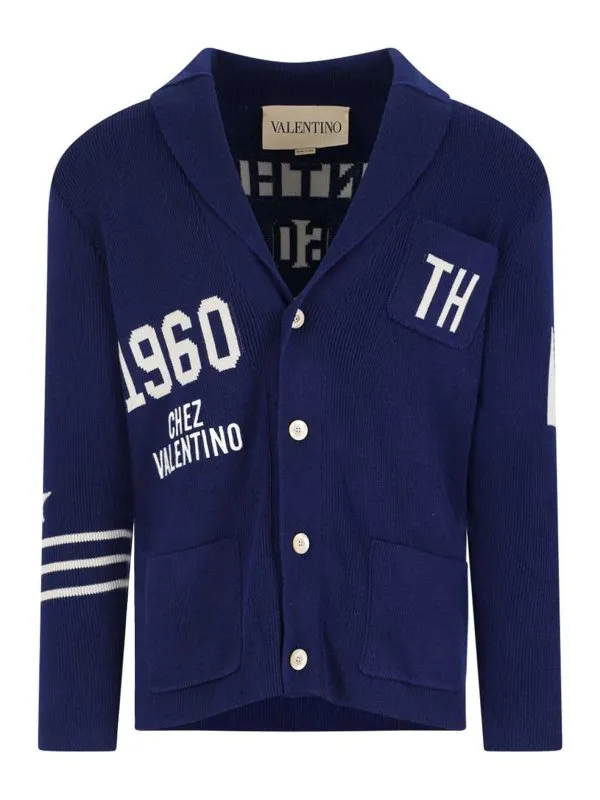 Valentino Cardigan - Bleu - Bleu - Homme | 7V3KA05NB2GCMV