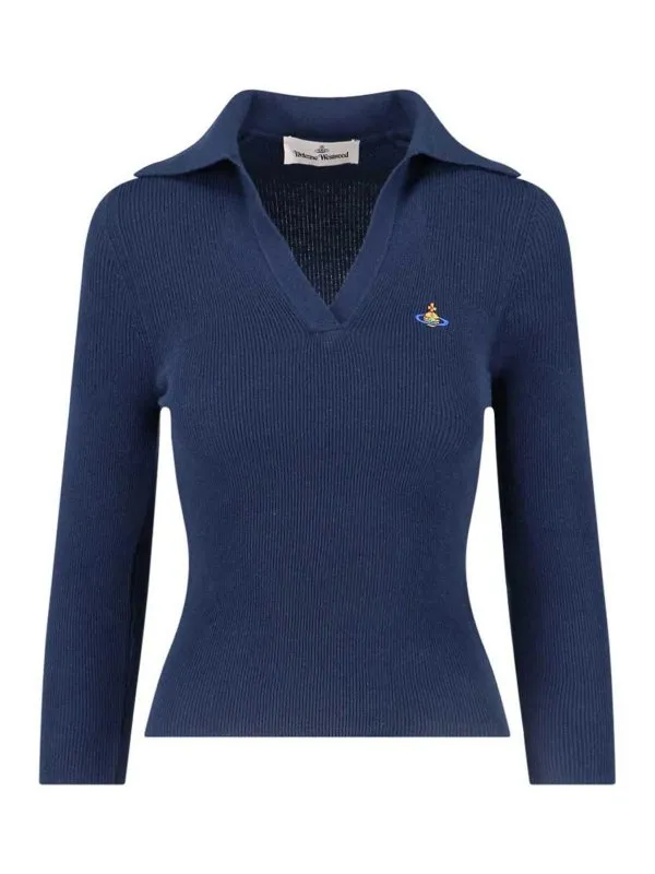 Vivienne Westwood Polo - Bleu - Bleu - Femme | 18030040Y001VK410