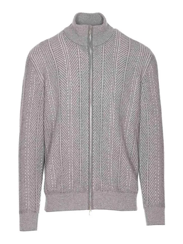 Brunello Cucinelli Cardigan - Gris - Gris - Homme | M22709306CQ543