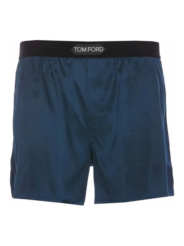 Tom Ford Short De Bain - Bleu - Bleu - Homme | T4LE41010429