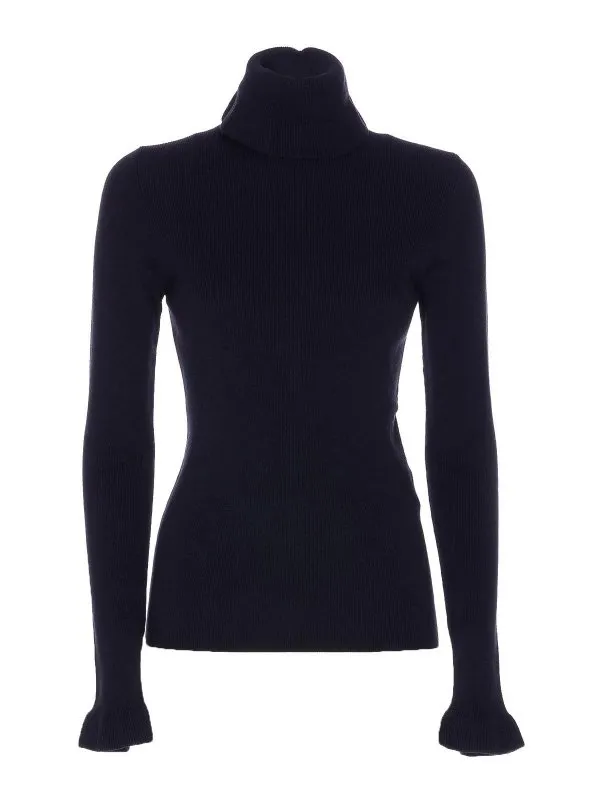 Chloe' Pull Col Rond - Bleu - Bleu - Femme | 25AMP145204C4