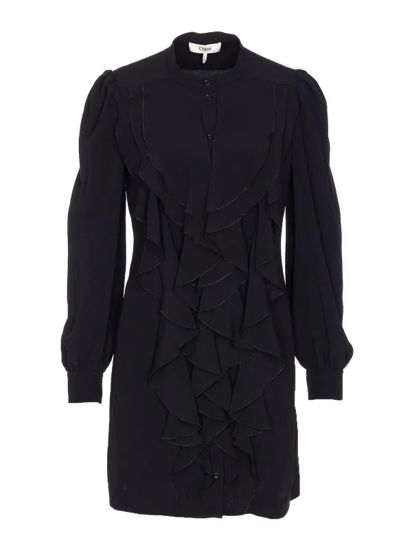 Chloe' Chemise - Noir - Noir - Femme | 25ARO11118001 | thebs.com