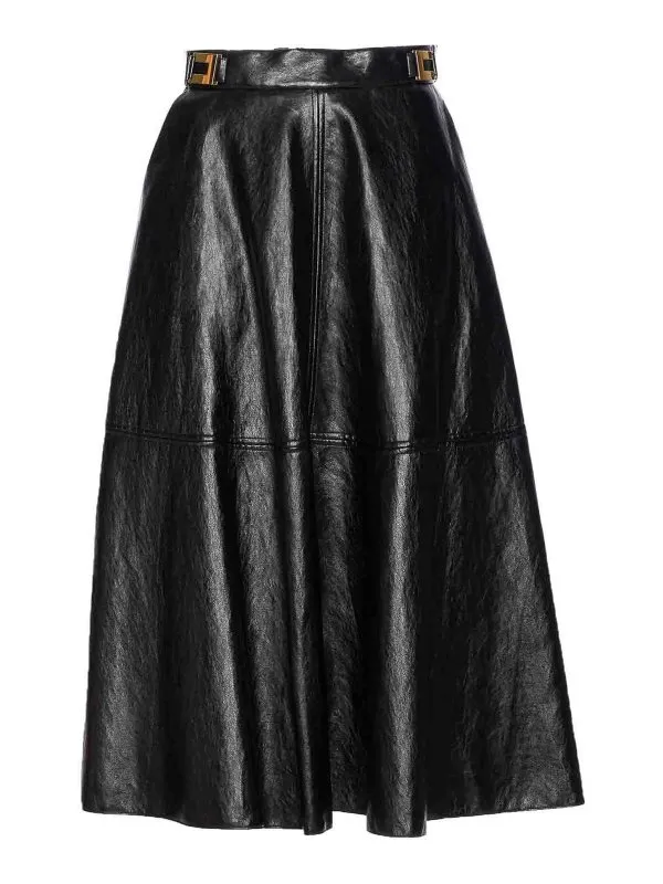 Elisabetta Franchi Jupe Midi - Noir - Noir - Femme | GO13656E2110
