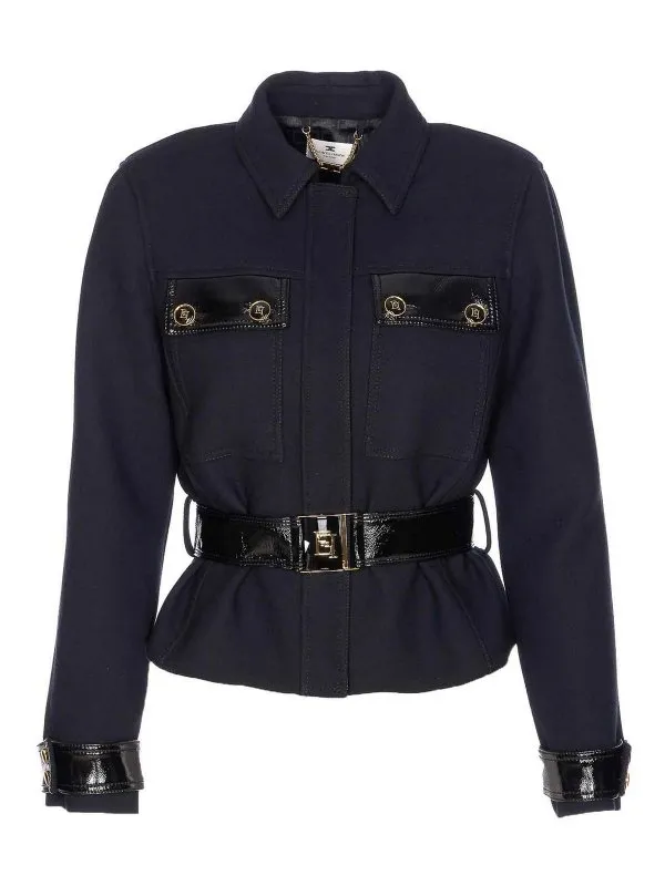 Elisabetta Franchi Veste Casual - Noir - Noir | GB00356E2110