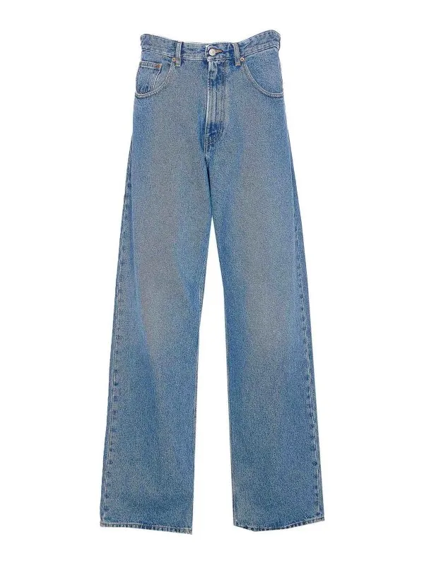 MM6 Maison Margiela Jean Bootcut - Bleu - Bleu | SH0LA0023M30018967