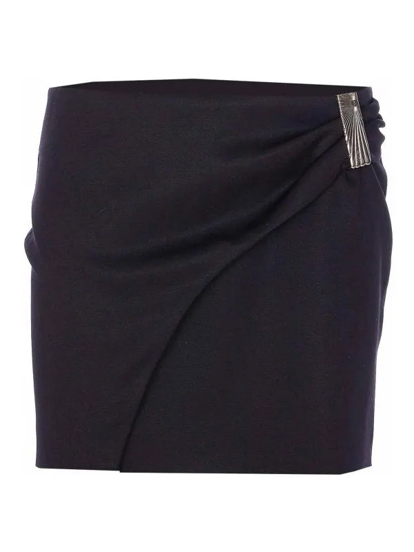 The Attico Jupe Midi - Noir - Noir - Femme | 251WCR00144WWW061AA100