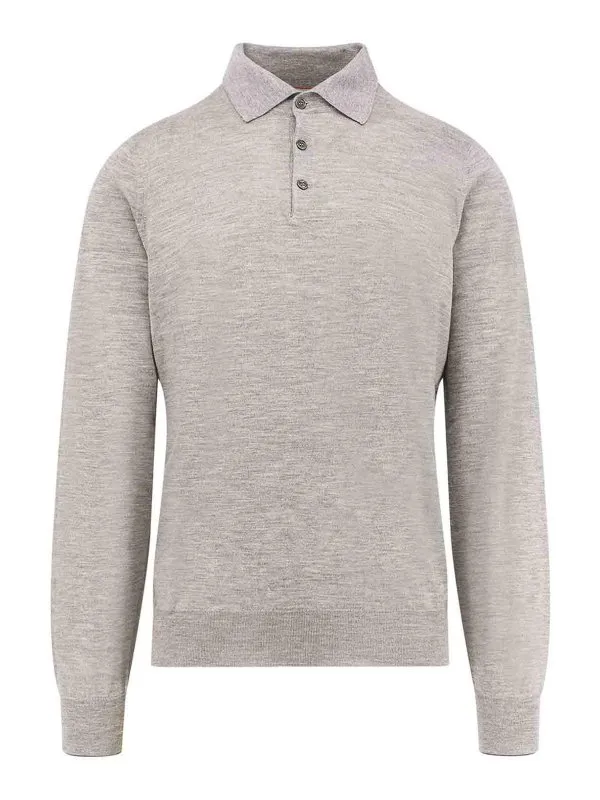 Brunello Cucinelli Polo - Gris - Gris - Homme | M2300295C073D